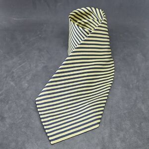 Elegant Striped Yellow and Blue Men's Tie